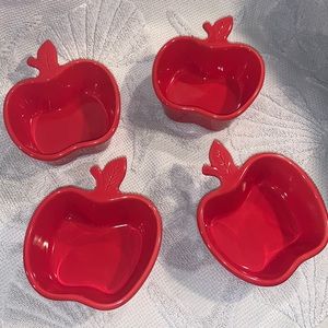 Chantal Apple Desserts Bowls Set Of 4